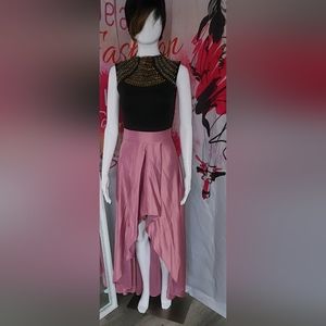 Long dress silk skirt